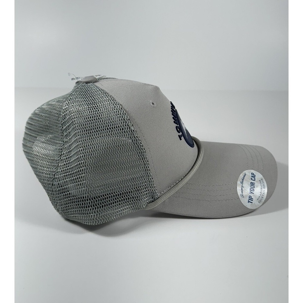 TOMMY BAHAMA "Tip Your Cap" Marlin Logo Rope Trucker Hat Gray Men's *NEW* - Picture 3 of 7